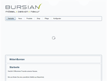 Tablet Screenshot of moebel-bursian.de